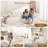 106" Boneless Deep Seat Modular Sofa With Lounge Chair & Memory Foam-718366695-718366712