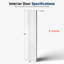 Panneau de porte intérieur blanc 80 po. X 80 po + 3/8 po Panneau central