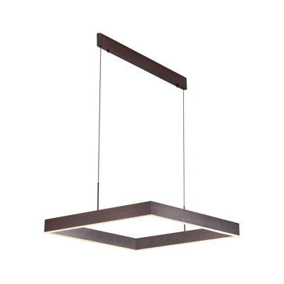 Luminaire suspendu carré unique à 1 lumière DEL Sowers