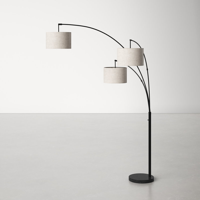 Felice 74'' Tree Floor Lamp, Taupe, Black