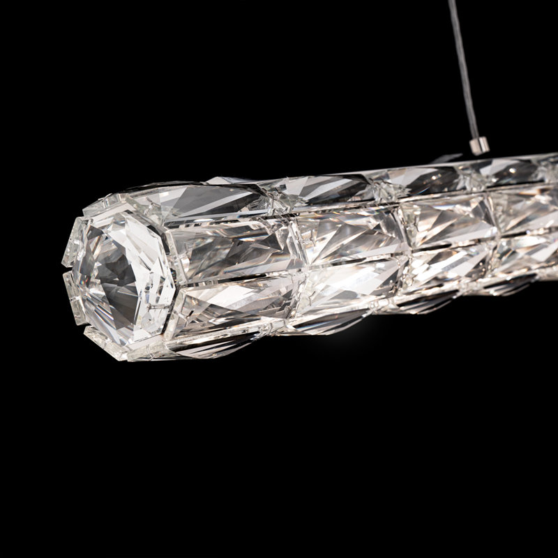 Verve LED 1 Light Crystal Linear Pendant