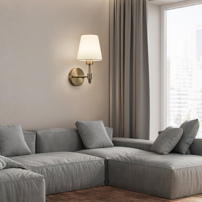 Armed Sconce, Satin Nickel