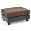 Repose-pieds stylé chocolat contemporain