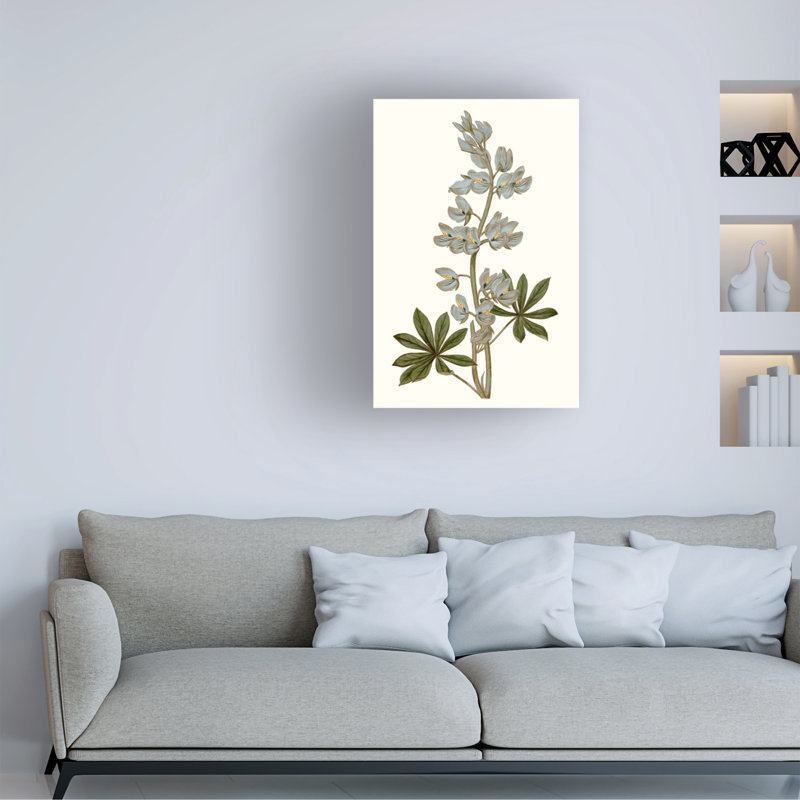 " Soft Blue Botanicals VIII " by Curtis, 19" H x  12" W