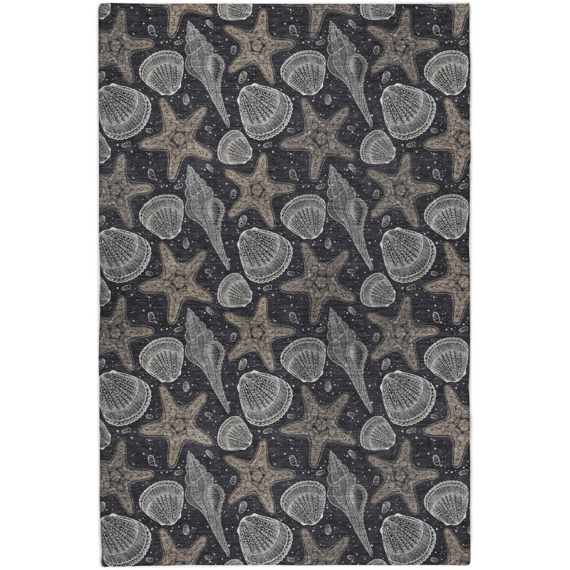 Tapis à poil long de qualité supérieure lavable à la machine Dream ADS183, Minuit minuit, 9 pi x 12 pi