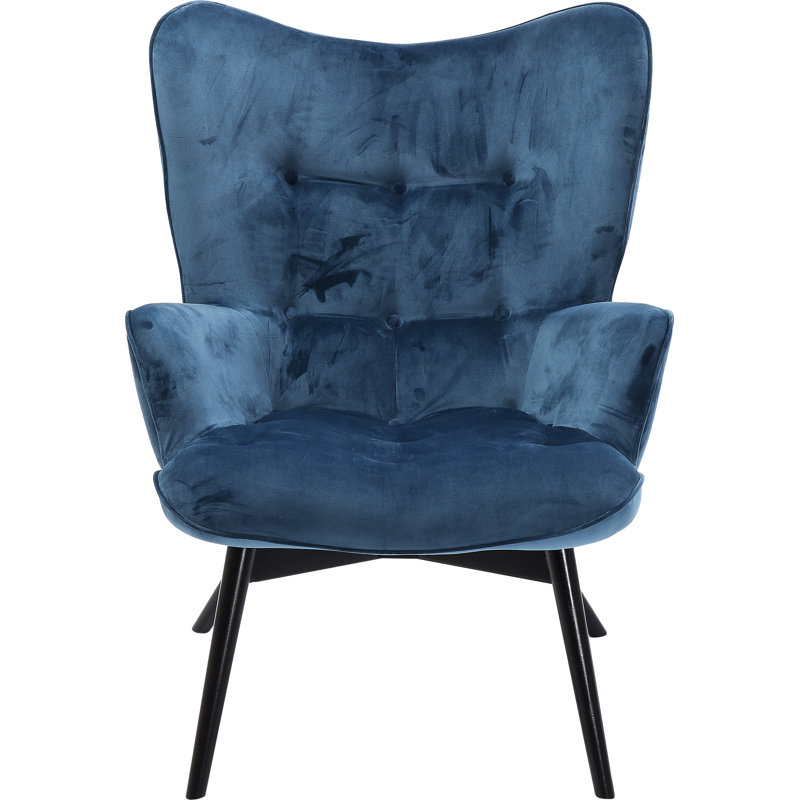 Armchair Vicky, Black, Blue