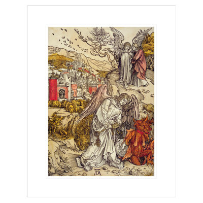 «Angel with the Key of the Abyss» par Albrecht Dürer, impression giclée sur cadre