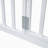 White Metal Twin Size House Bed With Fence & Door-1205147426