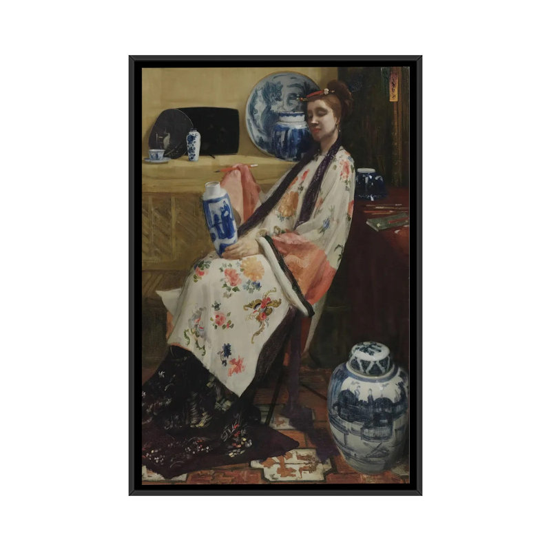 Print, 66.04 cm H x 45.72 cm W x 4.445 cm D, Black