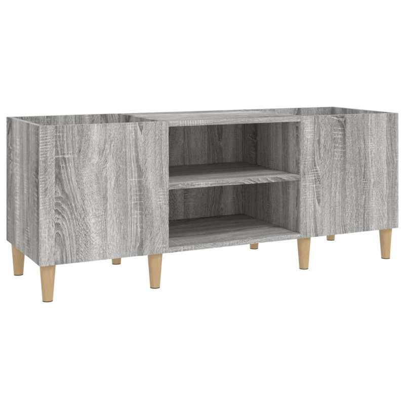 48cm H Media Shelves, Grey Sonoma