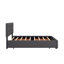 Grand lit plateforme tapissier avec 2 tiroirs et un lit gigogne-1585962545