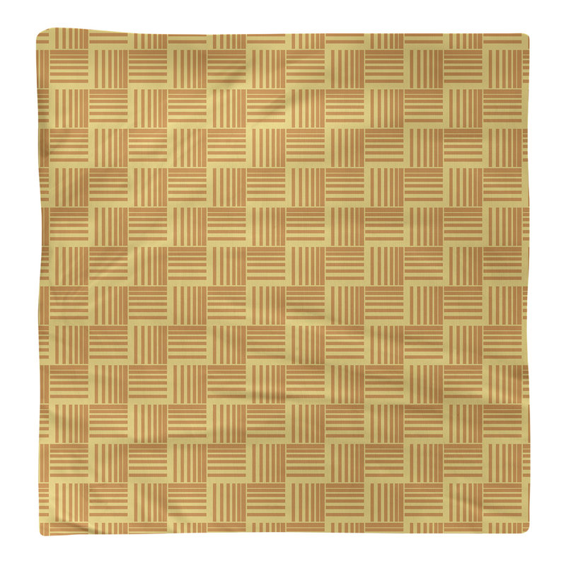 Serviette de table en coton de couleur contrastée, Jaune et orange, H 0,1 po x l 22 po x P 22 po, Polyester sergé