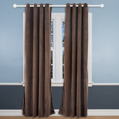 Desoto Velvet Room Darkening Curtain Pair