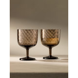 Dapple Handmade Hammered Glass Red Wine Glass