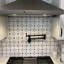 Robinet remplisseur de pot mural, robinet de cuisine commercial pliable avec bras articulés à double articulation, robinet d'évier de cuisine avec un trou unique, 2 poignées et 2 cartouches pour contrôler l'eau, noir mat-120974475