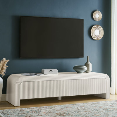 Meuble télé cannelé 68 po Waterflute