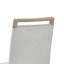 Ensemble de 2 chaises d'appoint Louisa finition chêne clair avec tissu gris clair