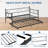 Twin Size Metal Daybed With Trundle Premium Steel Slat Support Multifunctional Platform Bed Frame For Bedroom Living Room Guest Room-1932935758
