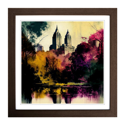 Central Park Expressionism - Framed Print