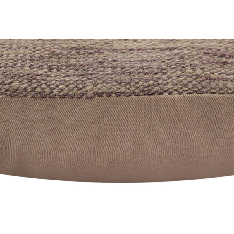 Oreiller rustique en kilim tissé à la main Caballer - 17 po x 18 po Rustic, H 18 po x l 18 po, Bleu / mauve