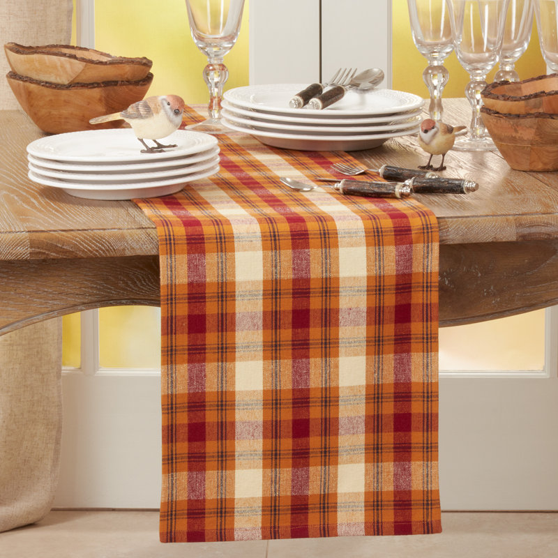 Offutt Plaid Table Runnner