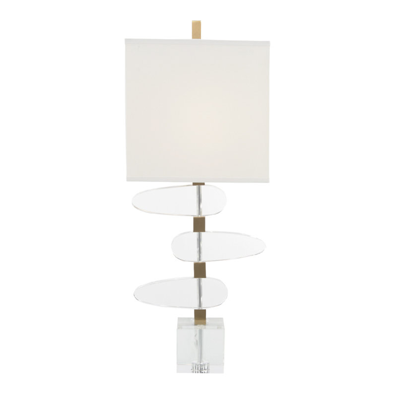 Lampe de table asymétrique transparente 36,5 "
