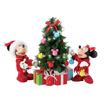 Possible Dreams Disney Minnie and Mickey's Decorations 3-Piece Light Up Figurine Set