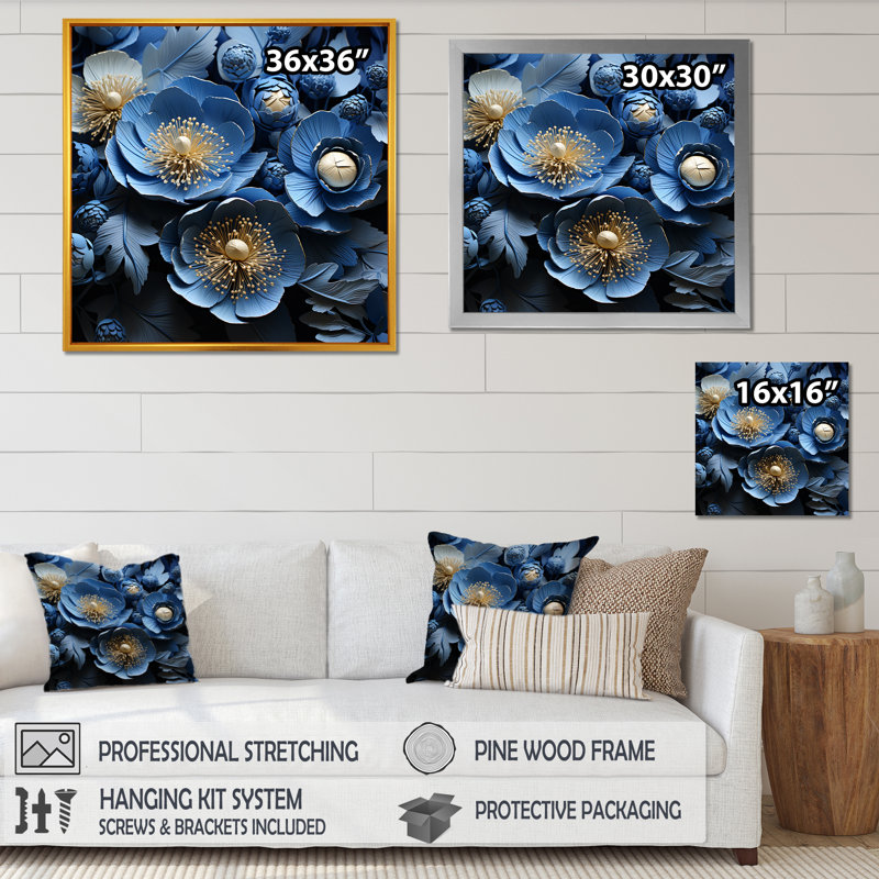 Ranunculus Bouquet V sur toile, Toile tendue, H 16 po x l 16 po x P 1 po