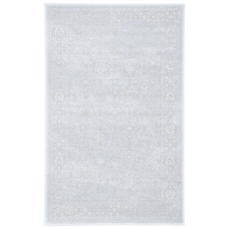 Tapis oriental gris clair / gris Overholt, Rectangulaire 3 pi x 5 pi