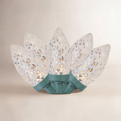 100-Count Faceted C7 LED Christmas Lights