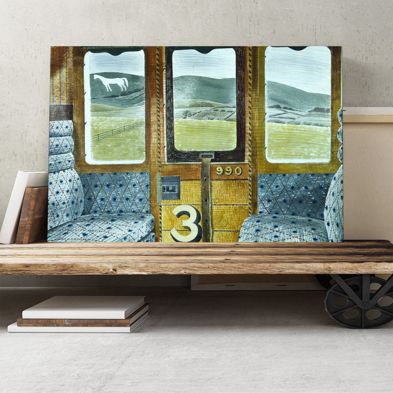 Train Landscape by - Wrapped Canvas, 50cm H x 76cm W