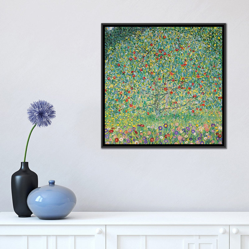 «Apple Tree I, 1912» par Gustav Klimt, reproduction d'art sur toile tendue, H 18 po x l 18 po x P 1,5 po, Pas de tapis