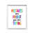 White Framed