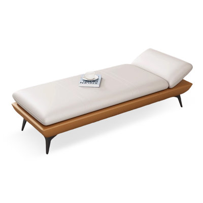 Orange Upholstered Bench