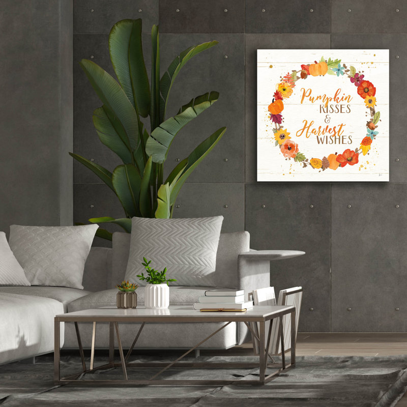«Harvest Wishes II on Wood» par Jess Aiken, art mural sur toile, H 37 po x l 37 po x P 1,5 po