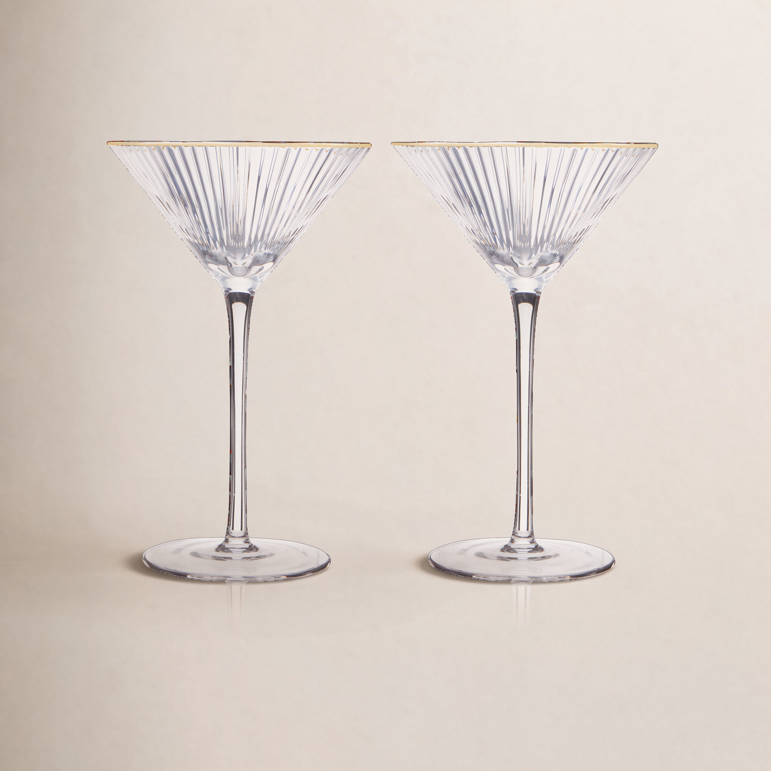 Meridian Crystal Martini Glasses