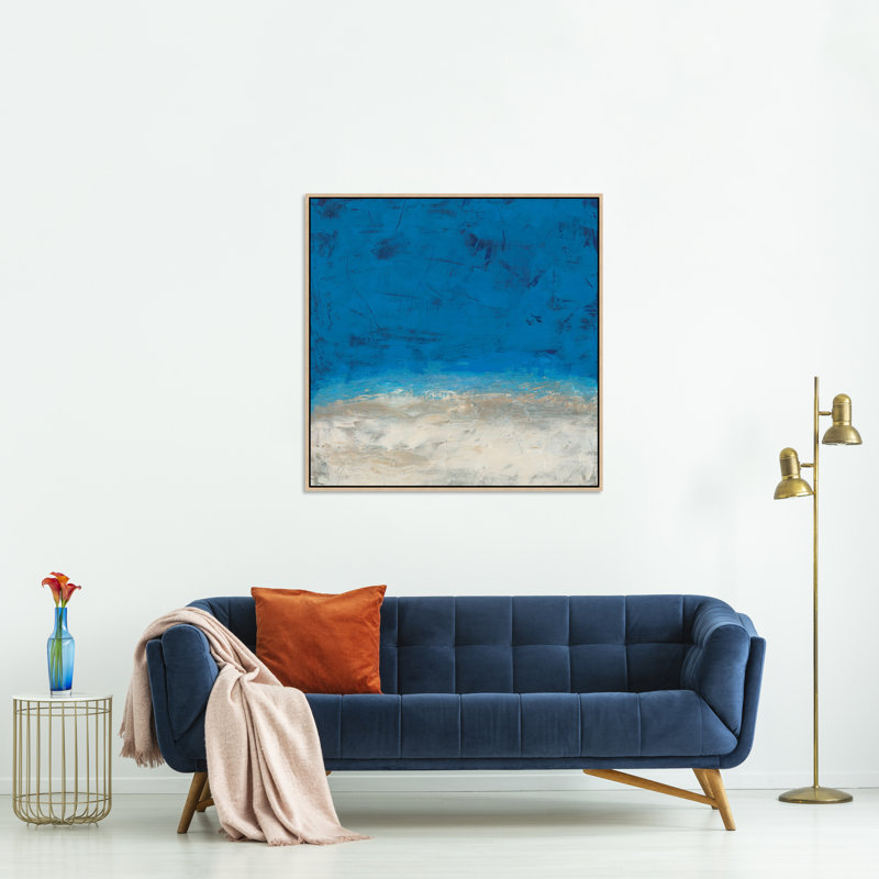 Le Bleu Painting by Barclay Butera, Glass Coat
