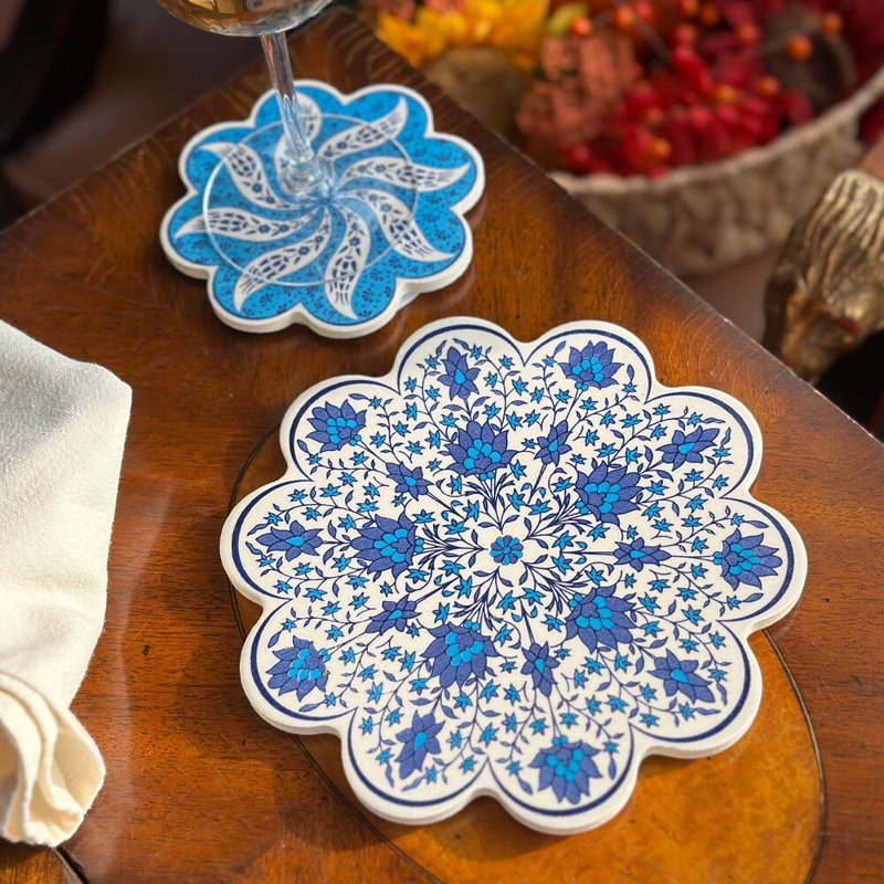 Vintage Style Ceramic Tile Trivet 7''