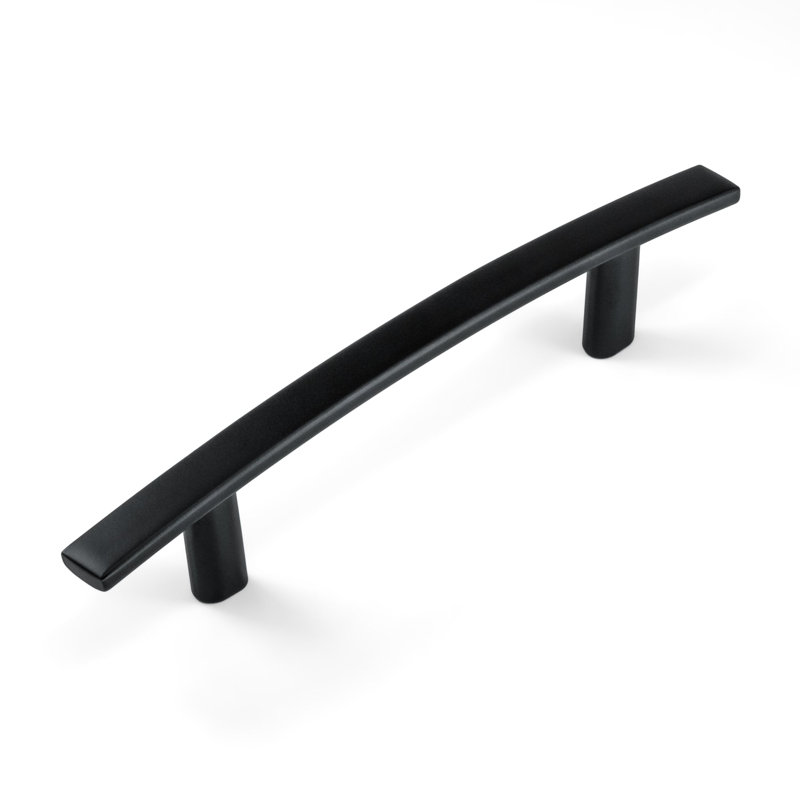 Poignée arquée noire Classic Collection 3,75 po (96 mm) d'entraxe pour armoire et tiroir, 3.75, Noir mat