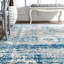 Nowayton Power Loom Vintage Blue/Pale Gray Rug-1286266781
