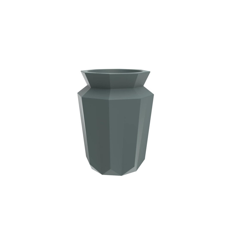 Origami - Hasu Planter, 47.25" H x 33.75" W x 33.75" D, Green
