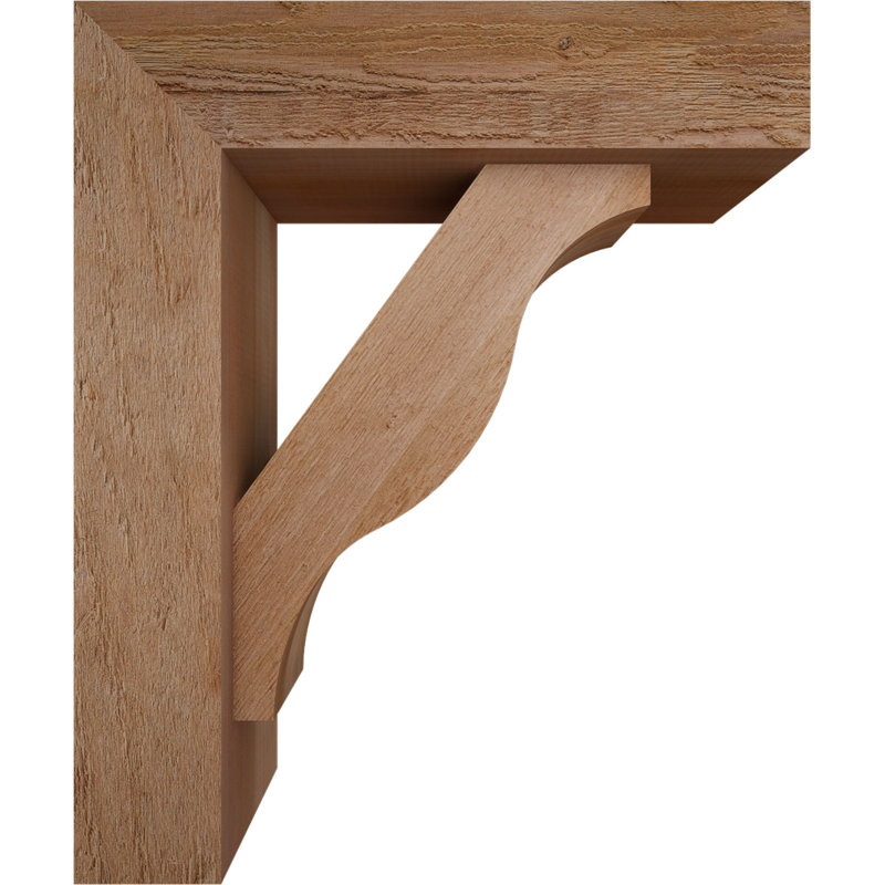 Support Funston Block avec support décalé, 24 x 20, Cèdre rouge occidental de l 6 po (scié brut)