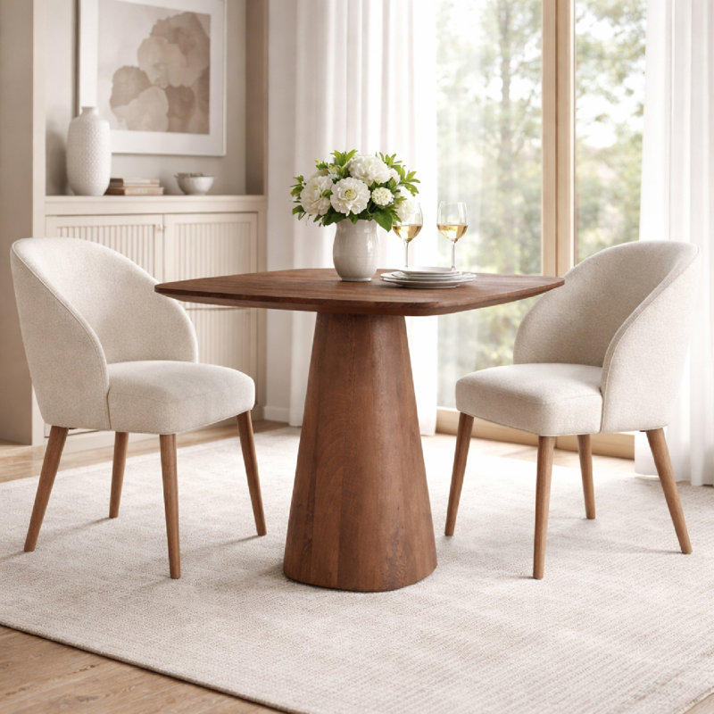 Aron Square Solid Wood Dining Table