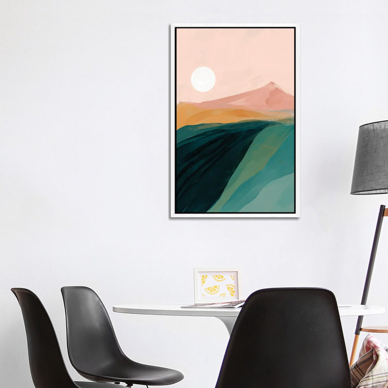 Emerald Canyon by Morgan Harper Nichols - Print on Canvas, White Framed, 101.6 cm H x 66.04 cm W