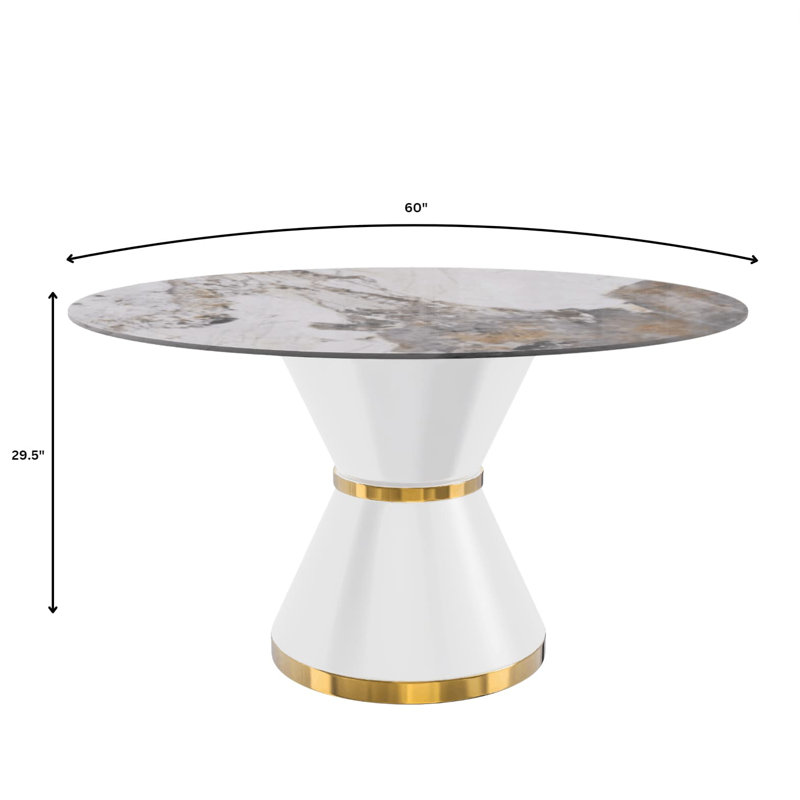 Table de salle à manger Prynn Series, Gris moyen