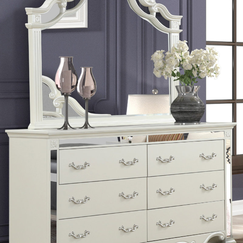 Commode à miroir Milan en bois