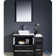 Ensemble de meuble-lavabo sur pied à simple cuve 42 "avec miroir Fresca Torino
