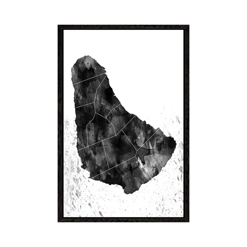 Print, Black Framed Canvas, 152.5 cm H x 101.5 cm W