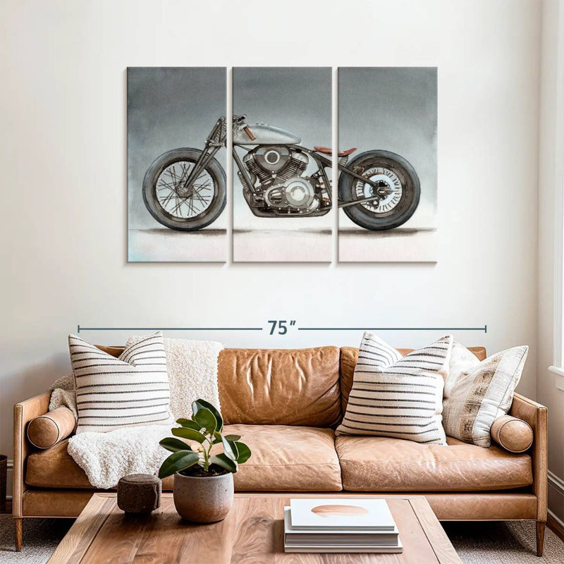 Motocyclette Mehar, H 36 po x l 57 po