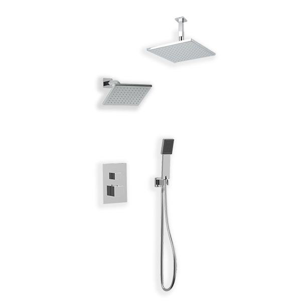 Système de douche complet Milan, Chrome
